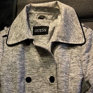 Black and white Guess long coat